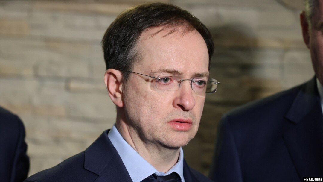 Ông Vladimir Medinsky, trưởng đoàn thương thuyết Nga. 