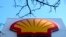 En esta imagen del miércoles 20 de enero de 2016, el logotipo de Shell en una gasolinera de Londres