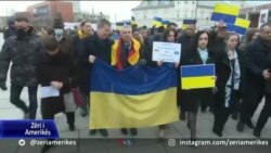 Kosovë: protestë në mbështetje të Ukrainës 