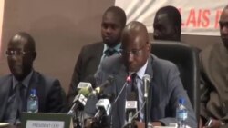 Boubé Ibrahim, président de la Ceni, annonce les résultats de l'élection présidentielle au Niger