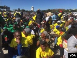 Umbuthano wabasekeli bebandla leZanu PF ekutshengiseleni kwabo eHarare namuhla