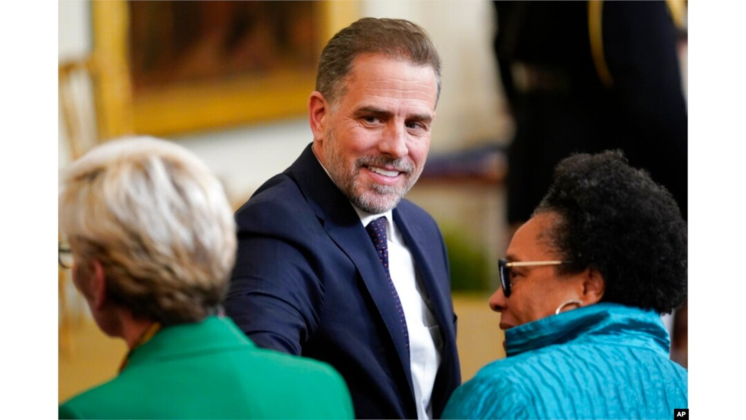 FILE - Hunter Biden arrives in the East Room at the White House in Washington, July 7, 2022.