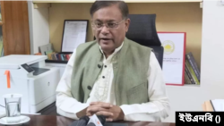 মিশরে অনুষ্ঠেয় ‘কপ-২৭’ সম্মেলনকে সামনে রেখে ‘বাংলাদেশের প্রস্তুতি ও প্রত্যাশা’ নিয়ে এক মতবিনিময় অনুষ্ঠানে বাংলাদেশের তথ্যমন্ত্রী হাছান মাহমুদ। ৬ নভেম্বর, ২০২২। 