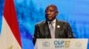 Le président de l'Afrique du Sud, Matamela Cyril Ramaphosa a critiqué mardi à la COP27 en Egypte des aides financières multilatérales.