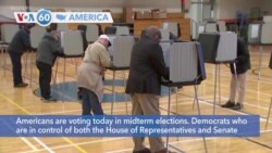 VOA60 America - Americans vote today in midterm elections