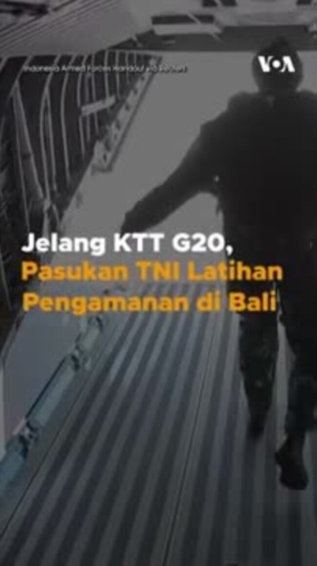 Jelang KTT G20, Pasukan TNI Latihan Pengamanan di Bali