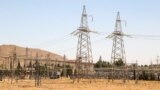 (FILE) A view shows electricity pylons in Kiswah, Damascus suburbs, Syria September 8, 2021.