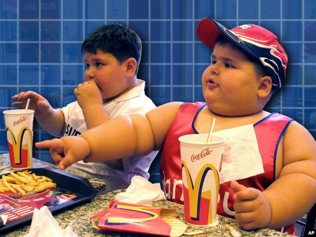 Obesitas pada anak-anak. (Foto: AP)