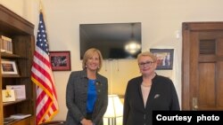 Bosnian Foreign Affairs Minister Bisera Turković with U.S. Congresswoman Claudia Tenney, in Washington