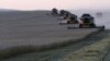 FILE - Combine harvesters work on a wheat field of the Solgonskoye farming company near the village of Talniki, southwest from Siberian city of Krasnoyarsk, Russia, Aug. 27, 2015. Russia is one of the world's top wheat exporters.