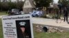 News media crews assemble outside the family home of former U.S. Marine Trevor Reed, who was convicted in 2019 in Russia and released in exchange for Russian pilot Konstantin Yaroshenko, in Granbury, Texas, April 27, 2022. 