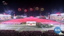 North Korea Flaunts Biggest Missiles at Nighttime Military Parade