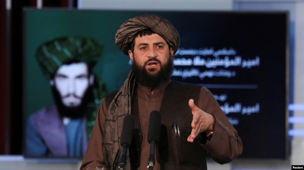 塔利班国防部长穆罕默德·亚库布。(photo:VOA)