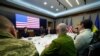 资料照片：美国国务卿布林肯和国防部长奥斯汀2022年4月24日在基辅与乌克兰总统泽连斯基以及外长和防长会面。（乌克兰总统新闻办提供）