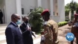Burkina Fasofurance fanga ka nyongonye taama ni Mali finitigiw nyemogow ani jamanatigi Assimi Goita. Avril 26, 2022