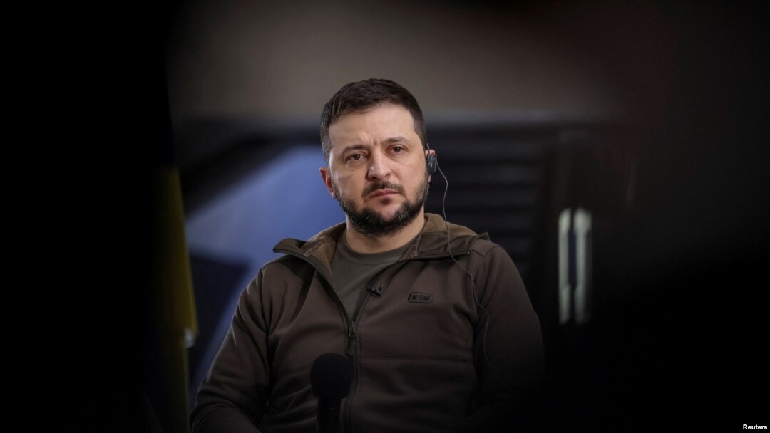 Ukrajinski predsednik Volodimir Zelenski, 23. april 2022.
