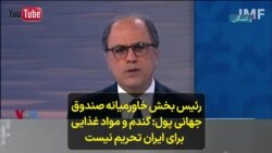 رئیس بخش خاورمیانه صندوق جهانی پول: گندم و مواد غذایی برای ایران تحریم نیست