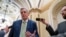 House Minority Leader Kevin McCarthy, R-Calif., talks to reporters at the Capitol in Washington, April 6, 2022.