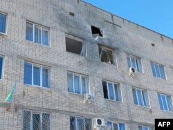 تصویری از یک بیمارستان در شهر سیویردونتسک که مورد حمله روسیه قرار گرفته است