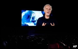 Sutradara James Cameron di acara CinemaCon 2022 di Caesars Palace, Las Vegas (dok: AP/Chris Pizzello)