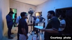 ঈদের একটি নাটকের শুটিংয়ের দৃশ্য। 