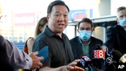 FILE — Connecticut Attorney General William Tong speaks to the media in Hartford, Connecticut, Aug. 20, 2020.