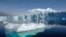 The Sheldon Glacier with Mount Barre in the background, is seen from Ryder Bay near Rothera Research Station, Adelaide Island, Antarctica, in this NASA/British Antarctic Survey photo, July 15, 2013.
