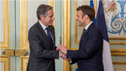 Emmanuel Macron û Antony Blinken