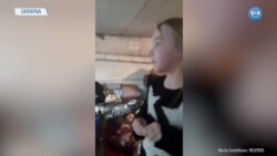 Küçük Kız Çocuğu Şarkılarıyla Sığınaktakilere Moral Verdi 