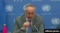 Stéphane Dujarric UN Spokesperson ကုလ ပြောခွင့်ရပုဂ္ဂိုလ် ( UN Web photo )