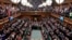Палата громад британського парламенту під час відеозвернення президента України Володимира Зеленського 08 березня 2022 р.