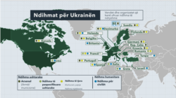Vendet që kanë ofruar ndihma për Ukrainën