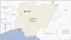 File - Map of Nigeria showing the location of Kanya, Lagos and Abuja.