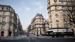 巴黎的空旷街道。(2020年3月20日)