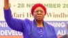 Newly-elected Swapo Party vice president and presidential candidate Netumbo Nandi-Ndaitwah acknowledges ovations at the 7th Swapo Party Congress in Windhoek, Namibia, Nov. 29, 2022. (Vitalio Angula/VOA)