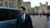 Japan's Prime Minister Fumio Kishida leaves after signing a defense agreement with Britain's Prime Minister Rishi Sunak, in London, Jan. 11, 2023. 