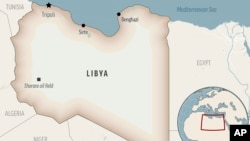 This is a locator map for Libya with its capital, Tripoli.