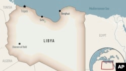 This is a locator map for Libya with its capital, Tripoli.