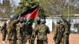 FILE: South Sudan soldiers at the Army headquarters in Juba prepare for deployment, Dec. 28, 2022. (Sheila Ponnie/VOA)