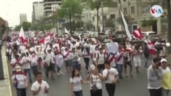 Perú: Cientos marchan en Lima para exigir el fin de la violencia