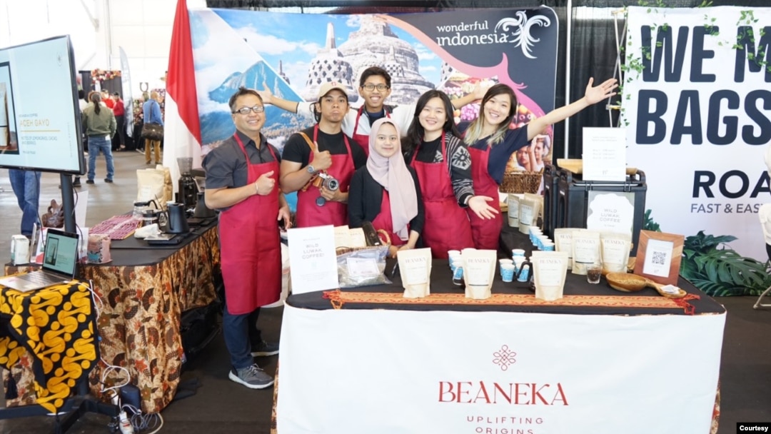 Booth Beaneka Coffee & Roastery di San Francisco Coffee Festival (Foto: koleksi pribadi /Beaneka dan Bimo)