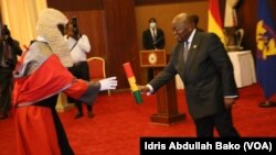 Shugaban kasar Ghana, Nana Akufo-Addo, ya rantsar da alkalan kotun daukaka kara 15