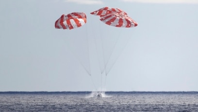 
NASA Pleased with Orion Test Flight as Spacecraft Heads Back to Earth
