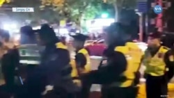 Şanghay Sokaklarında Protestoculara Polis Müdahalesi