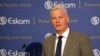 FILE - Andre de Ruyter, Group Chief Executive of state-owned power utility Eskom speaks during a media briefing in Johannesburg, South Africa, Jan. 31, 2020.