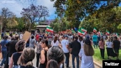 تظاهرات ایرانیان در شهر پرث در غرب استرالیا 