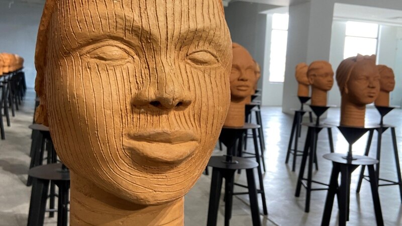 Faces of Missing ‘Chibok Girls’ Sculpted in Nigerian Art Project