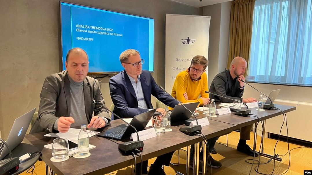 Predstavljanje izveštaja NVO Aktiv iz Kosovske Mitrovice o statovima Srba sa Kosova u Beogradu 30. novembra 2022. godine