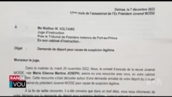 Martine Moise Mande pou Jij d Enstriksyon Walther Wessel Voltaire Kite Dosye Ankèt Asasinay Jovenel Moise la 