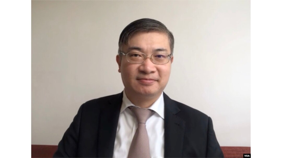 台湾香港协会理事长桑普。(取自采访视频)